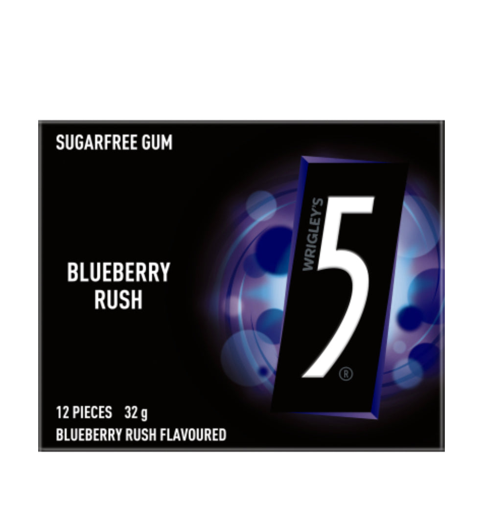 5 Gum Blueberry Sugar-Free Chewing Gum 32g