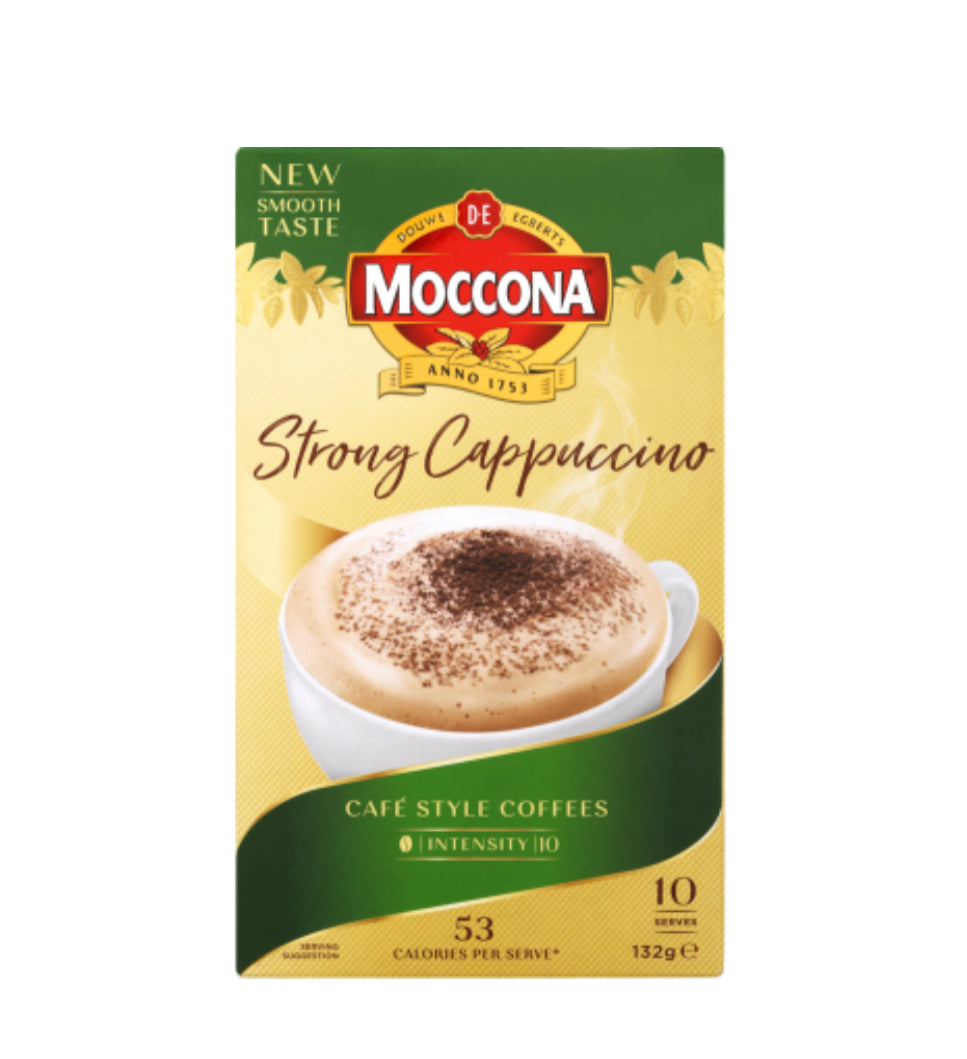Moccona Café Classics Strong Cappucino Coffee Sachets 10pk