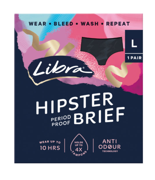 Libra Hipster Period Proof Brief Size Large 1pk -(B2B)