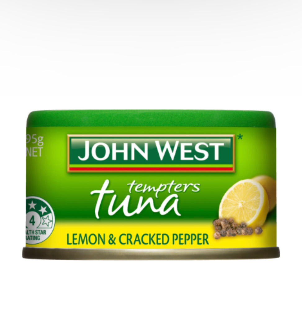 John West Lemon & Cracked Pepper Tuna 95g -(B2B)