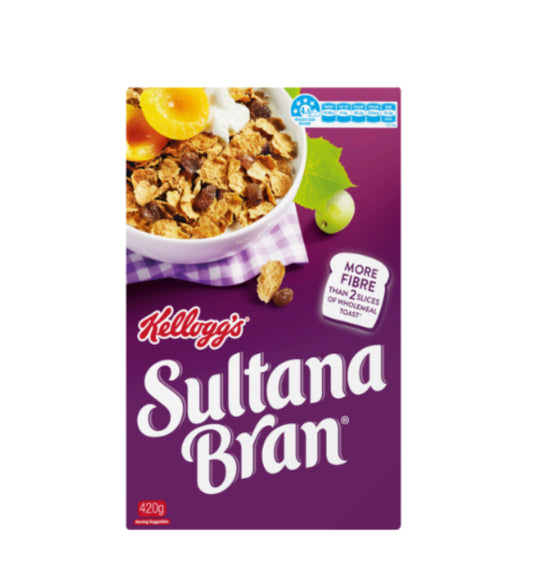 Kellogg's Sultana Bran Breakfast Cereal 420g