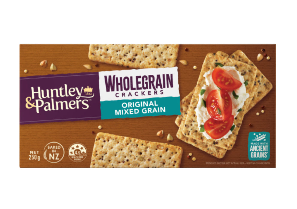 Huntley & Palmers Original Mixed Wholegrain Crackers 250g
