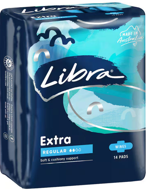 Libra Extra Pads Regular With Wings 14pk