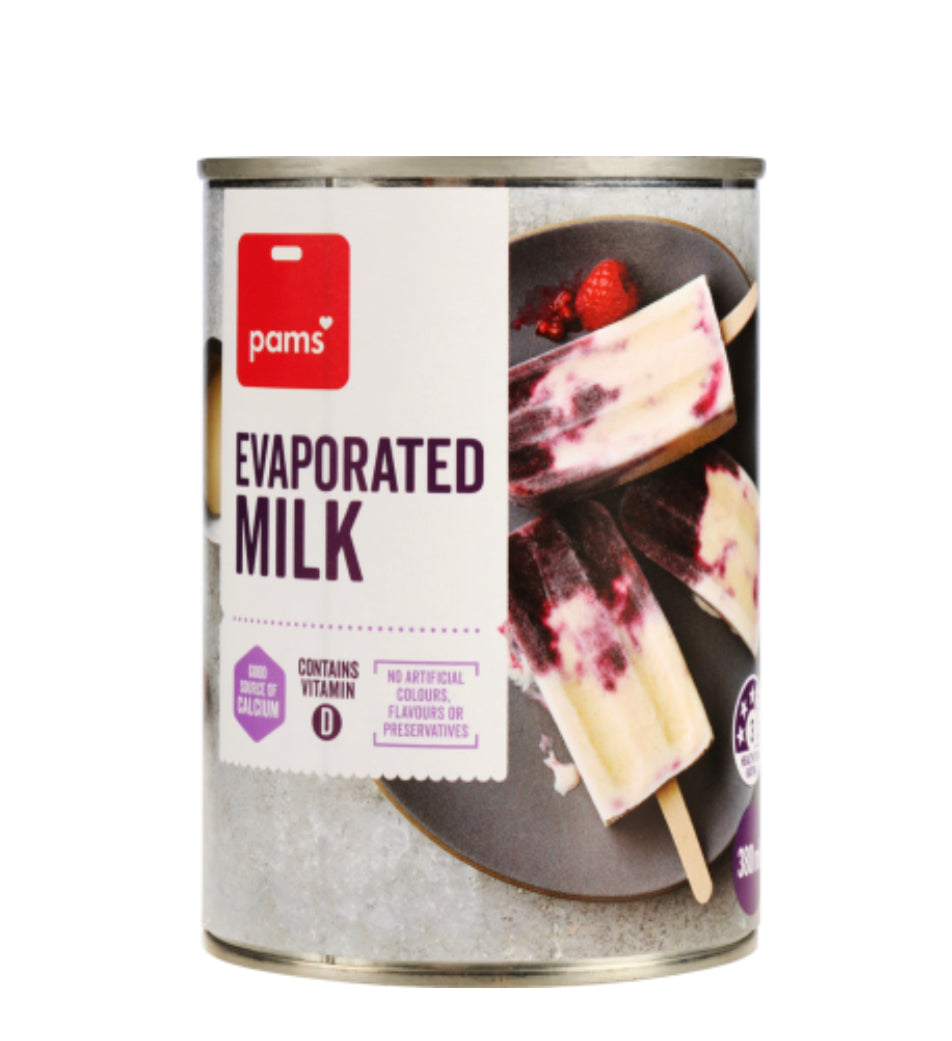 Pams Evaporated Milk 380ml