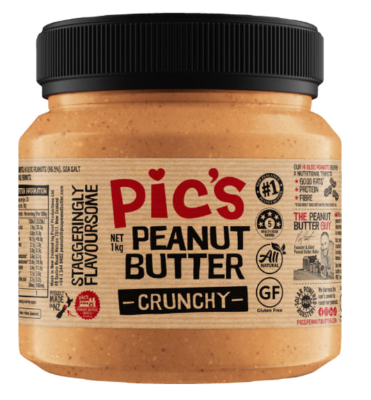 Pic's Really Good Crunchy Peanut Butter 1kg -(B2B)