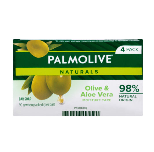 Palmolive Naturals Moisture Care Aloe & Olive Extracts Bar Soap 4 x 90g