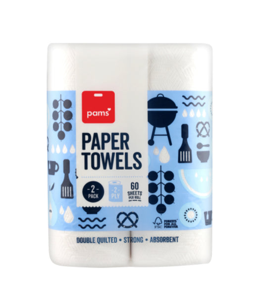 Pams Paper Towel 2pk