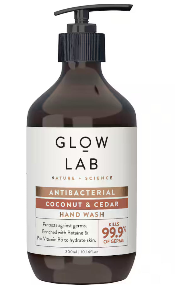 Glow Lab Antibacterial Hand Wash Coconut & Cedar 300ml