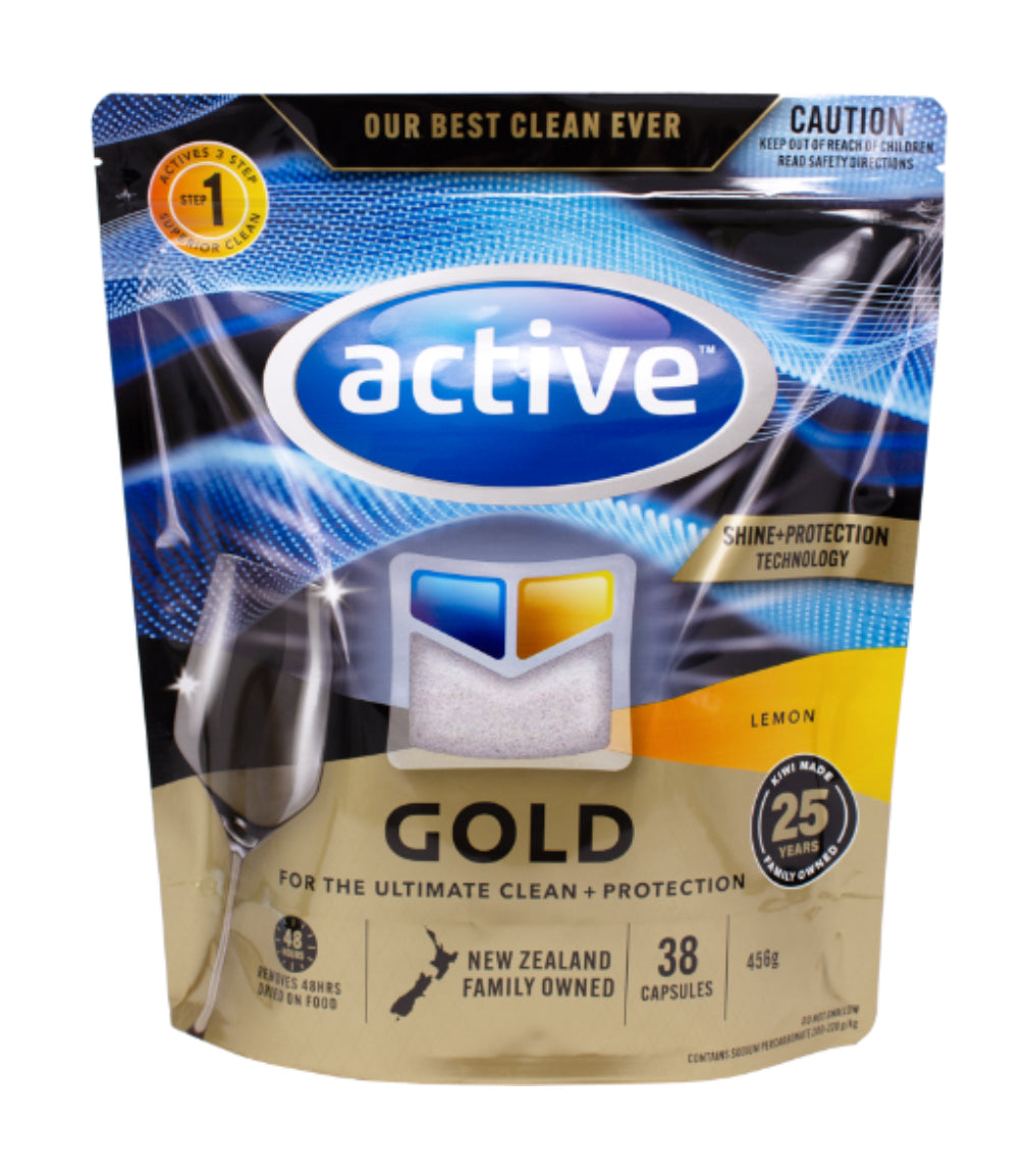 Active Gold Lemon Auto Dishwash Capsule 38pk