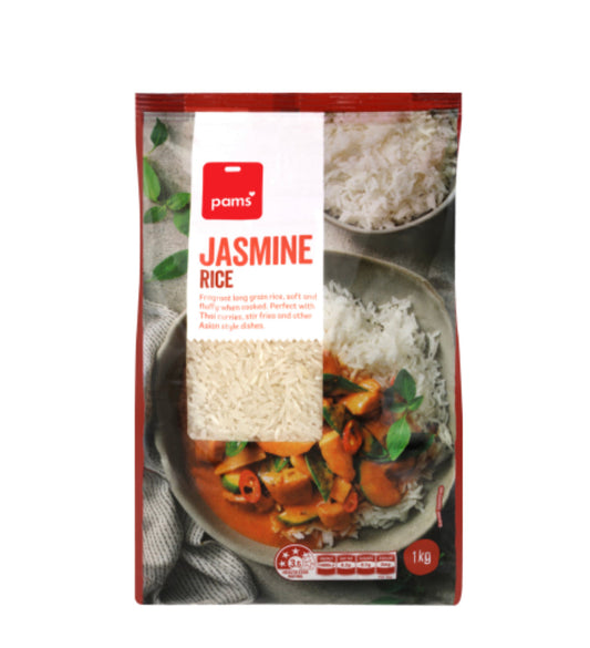 Pams Jasmine Rice 1kg -(B2B)