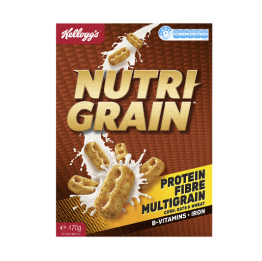 Kellogg's Nutri-Grain Breakfast Cereal 470g