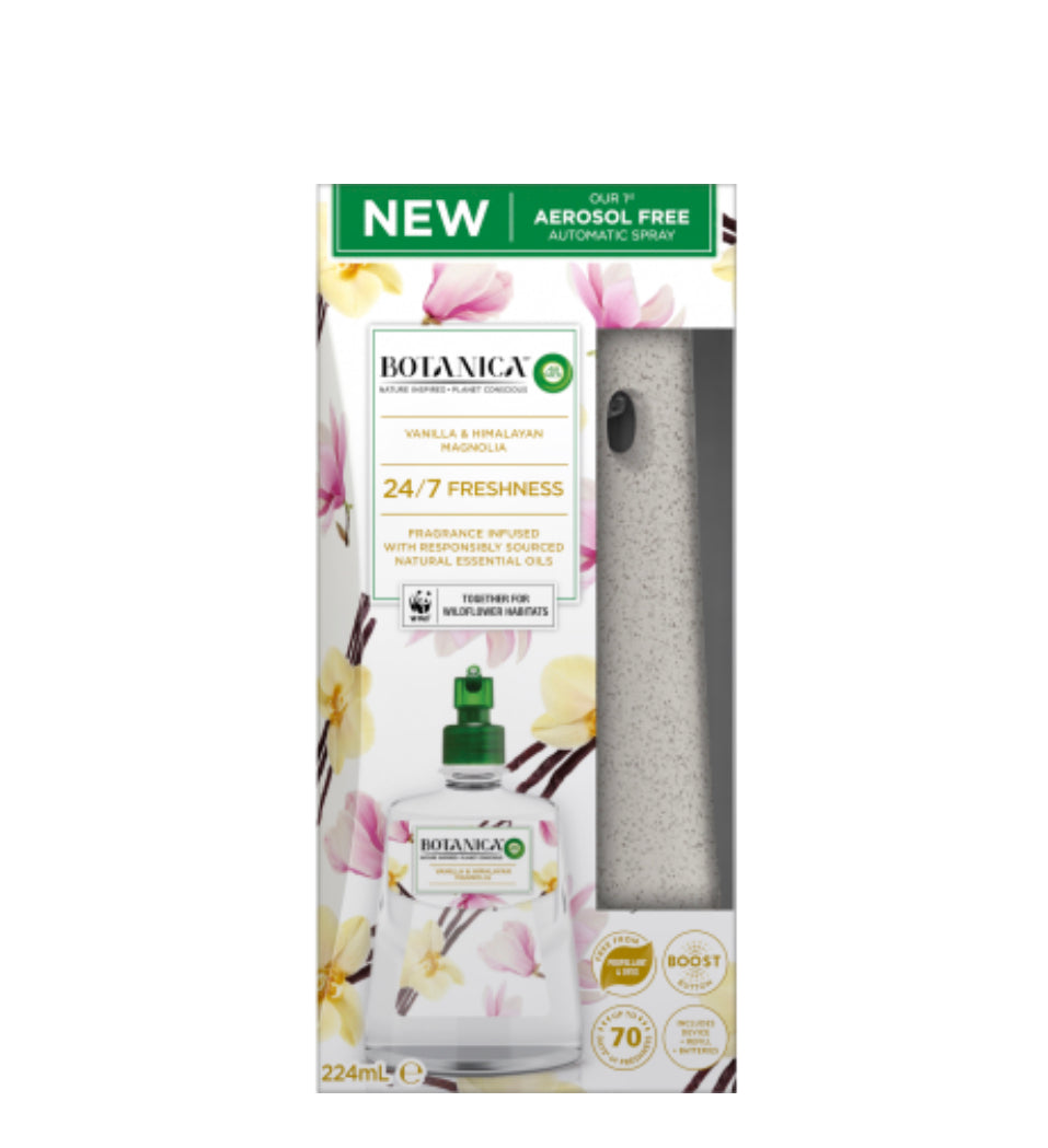 Air Wick Botanica Vanilla & Himalayan Magnolia Automatic Spray 224ml