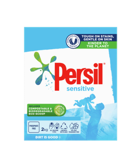 Persil Front & Top Loader Sensitive Laundry Powder 2kg
