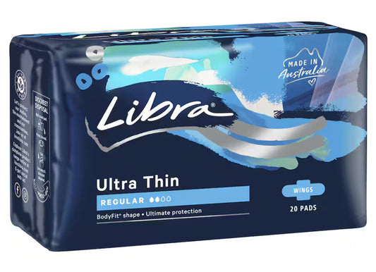 Libra Ultra Thin Pads Regular With Wings 20pk