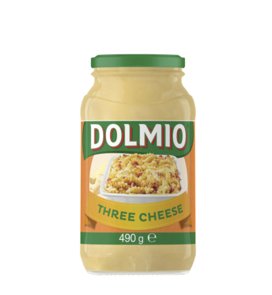 Dolmio Three Cheese Pasta Bake Sauce Jar 490g -(B2B)