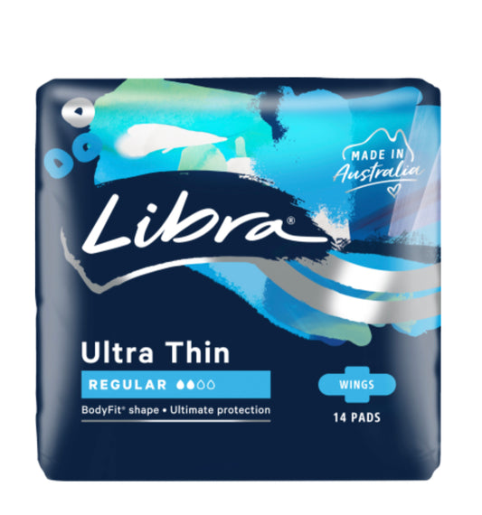 Libra Ultra Thin Regular Pads With Wings 14pk
