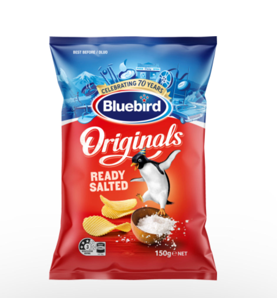 Bluebird Originals Ready Salted Potato Chips 150g