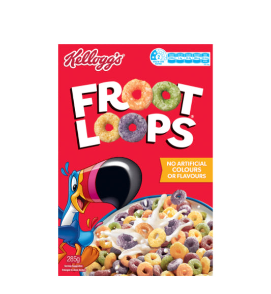 Kellogg's Froot Loops Breakfast Cereal 285g