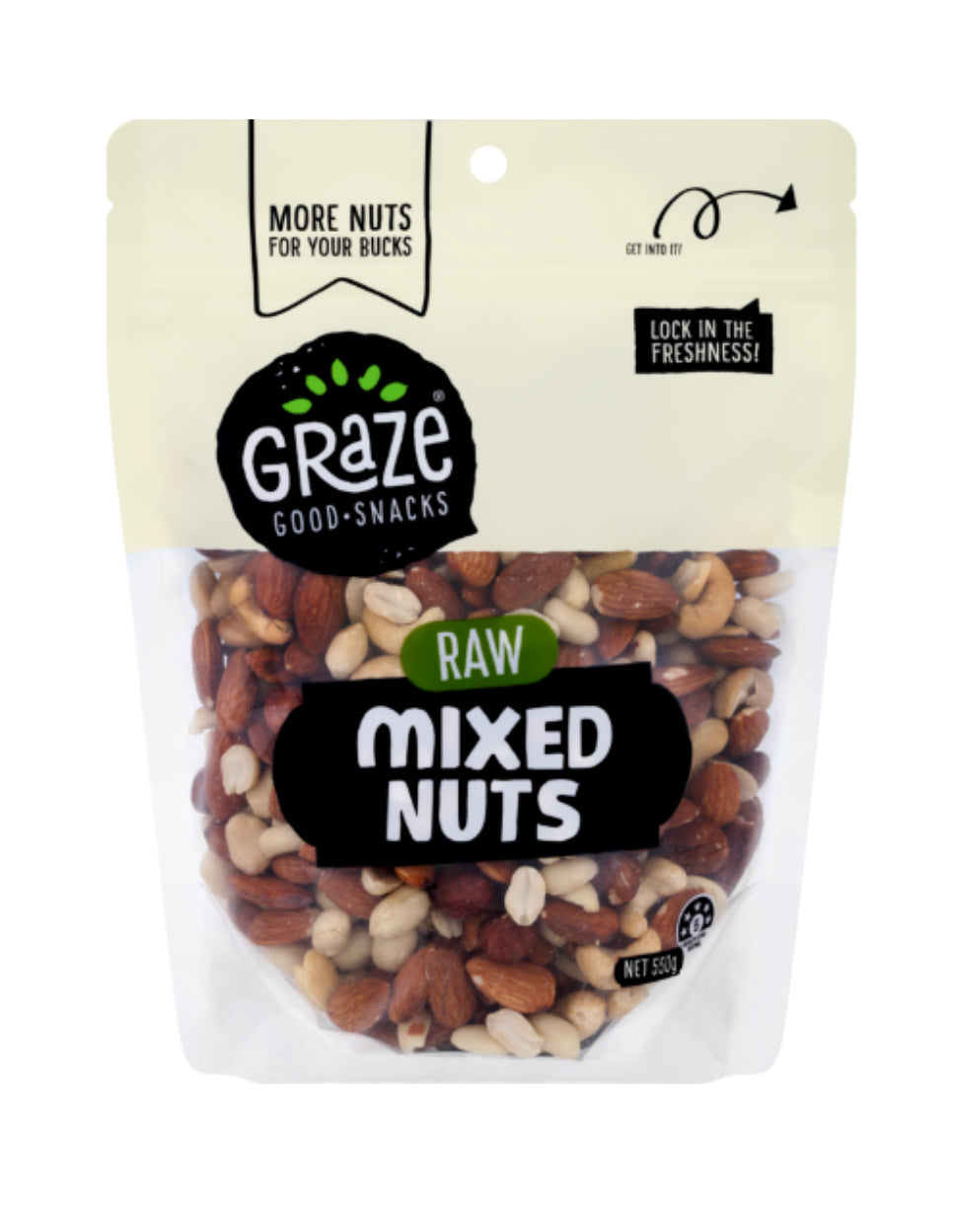 Graze Raw Mixed Nuts 550g