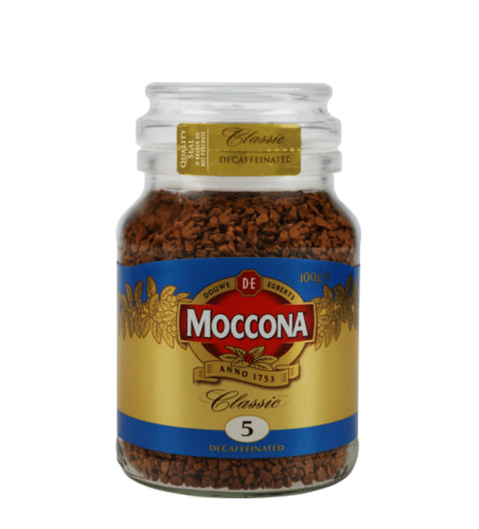 Moccona Classic Decaffeinated Instant Freeze Dried Coffee Jar 100g -(B2B)