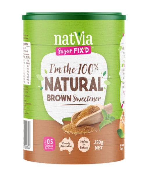 Natvia 100% Natural Brown Sweetener 250g