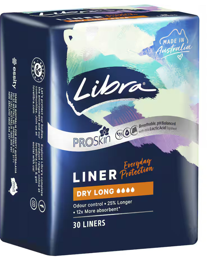 Libra Panty Liners Dry Long 30pk