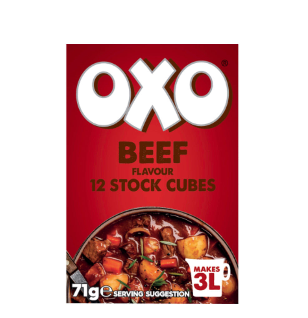 Oxo Beef Flavour Stock Cubes 71g -(B2B)