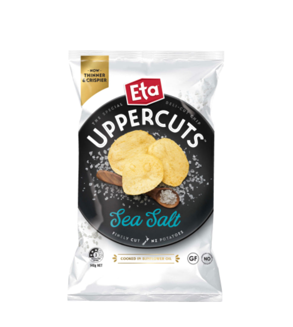 Eta Uppercuts Sea Salt Potato Chips 140g