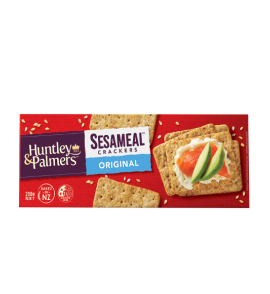 Huntley & Palmers Original Sesameal Crackers 200g -(B2B)
