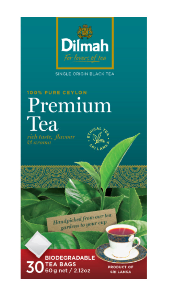 Dilmah Premium Biodegradable Tea Bags 30pk -(B2B)