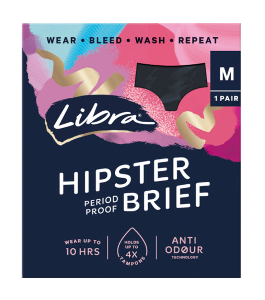 Libra Hipster Period Proof Brief Size Medium 1pk