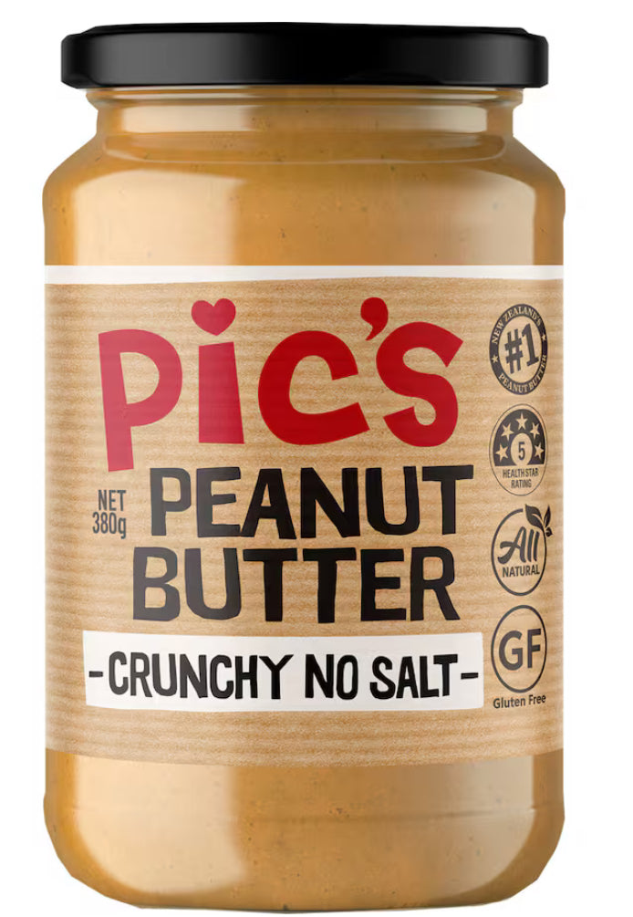 Pic's Peanut Butter Crunchy No Salt 380g