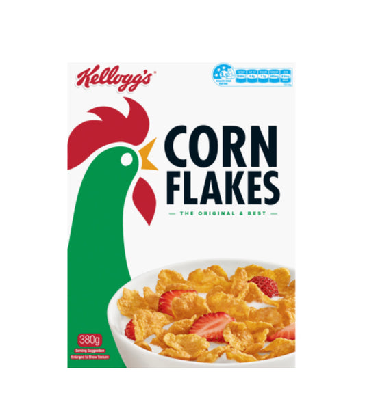 Kellogg's Corn Flakes Breakfast Cereal 380g -(B2B)