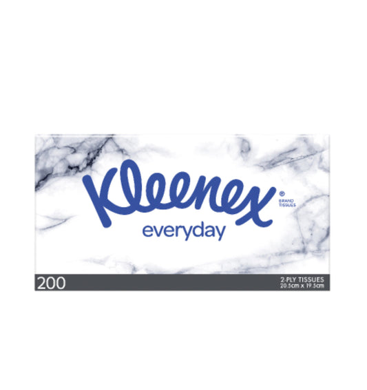 Kleenex Everyday 2 Ply Facial Tissues 200pk -(B2B)