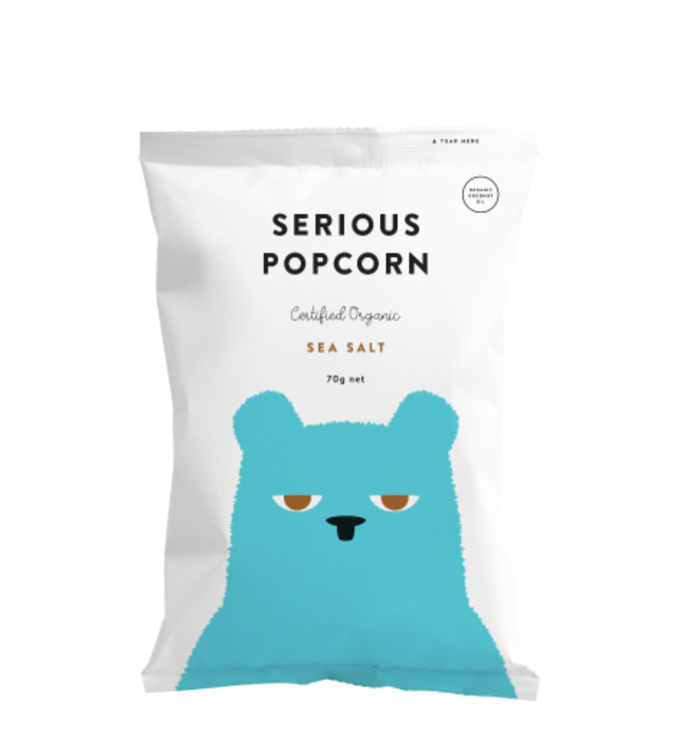 Serious Popcorn Organic Sea Salt 70g