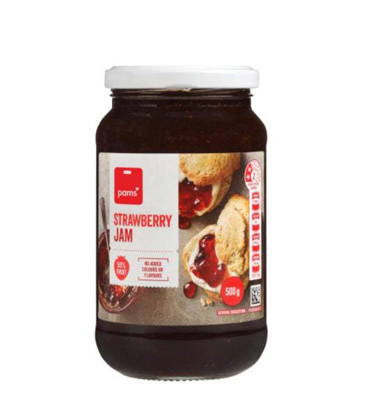 Pams Strawberry Jam 450g