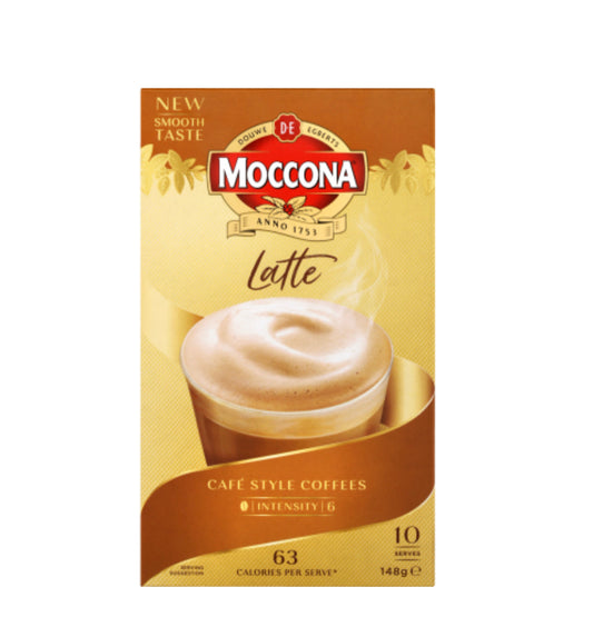 Moccona Café Classics Latte Coffee Sachets 10pk -(B2B)