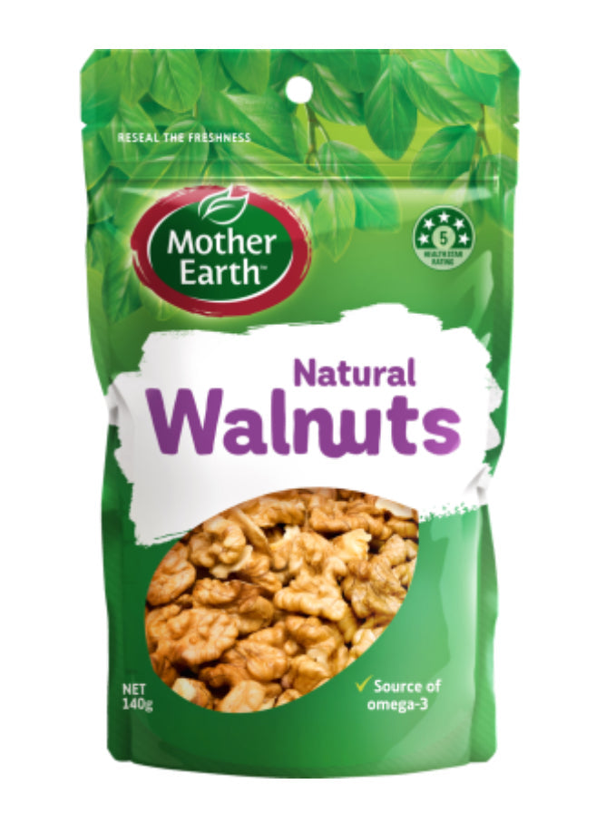 Mother Earth Natural Walnuts 140g -(B2B)