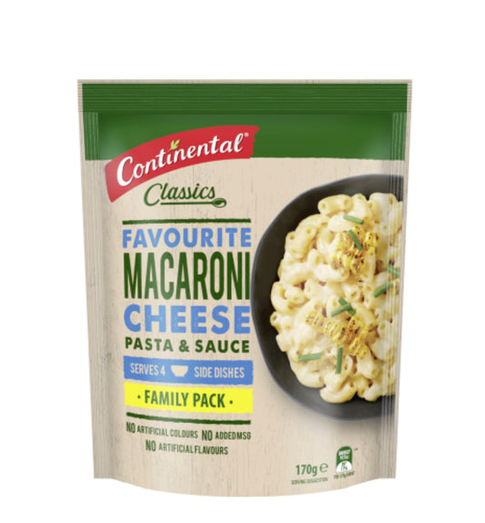 Continental Favourite Macaroni Cheese Pasta & Sauce 170g