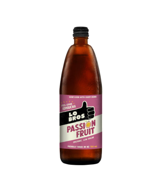 Lo Bros Kombucha Passionfruit 750ml -(B2B)