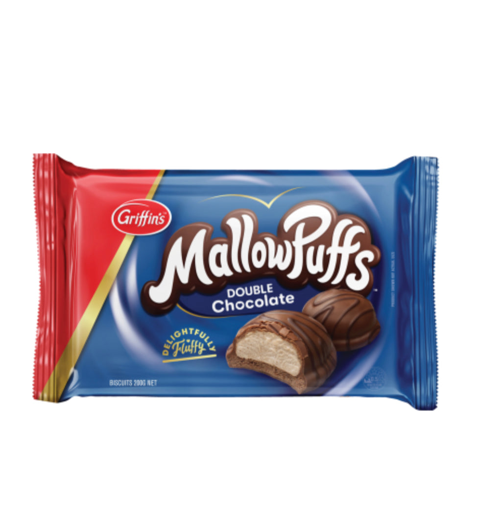 Griffin's MallowPuffs Double Chocolate Biscuits 200g
