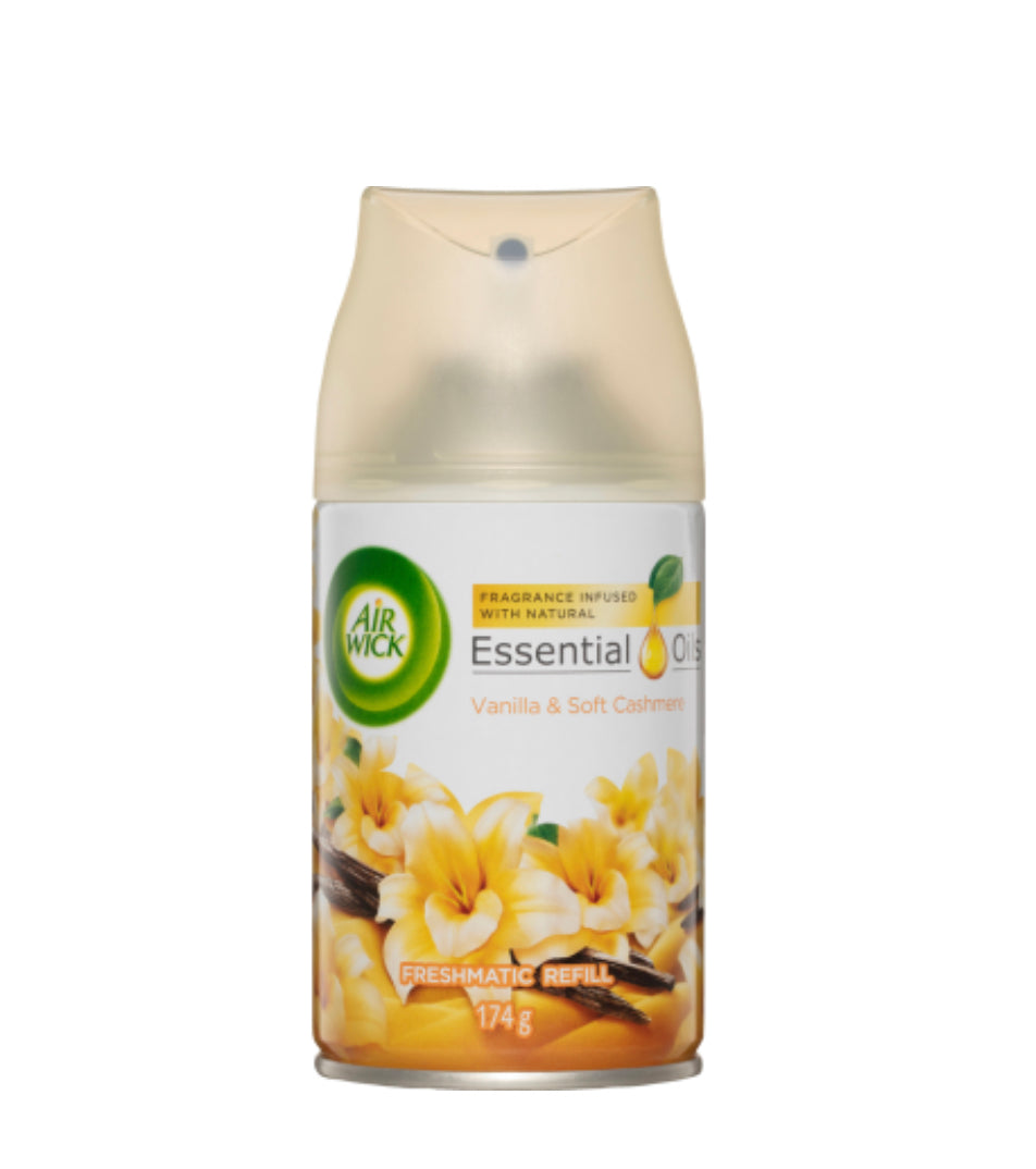 Air Wick Essential Oils Vanilla & Soft Cashmere Freshmatic Refill 174g