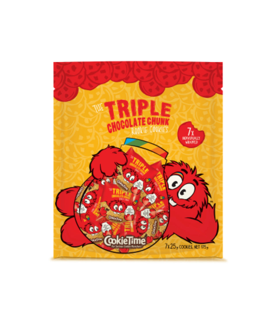 Cookie Time Triple Chocolate Chunk Cookies 7pk