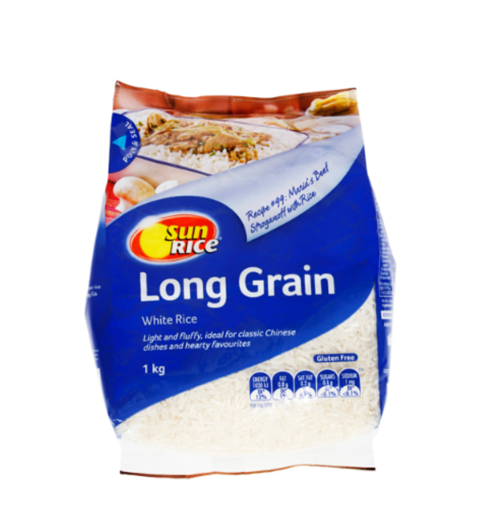 SunRice Long Grain White Rice 1kg