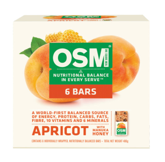 One Square Meal Apricot With Manuka Honey Bars 6pk