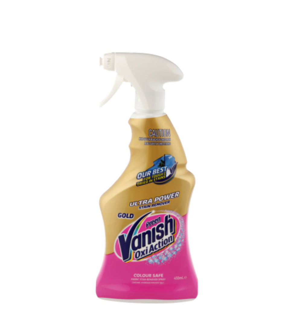 Vanish Preen OxiAction Gold Ultra Power Stain Remover Trigger Spray 450ml