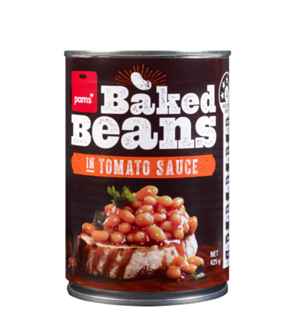 Pams Baked Beans In Tomato Sauce 420g