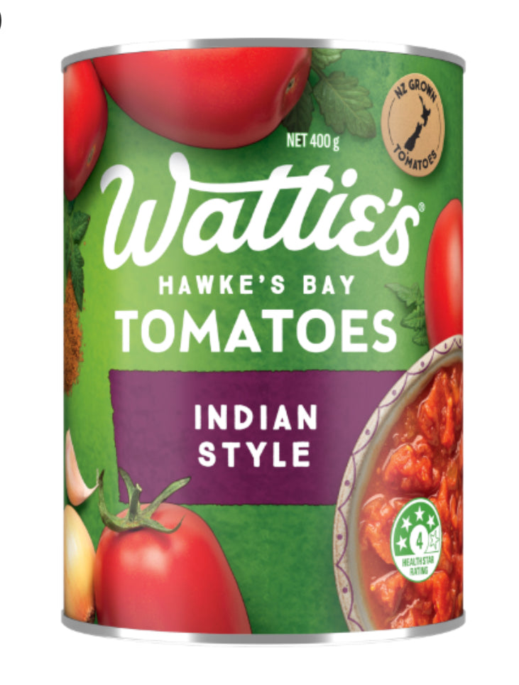 Wattie’s Indian Style Tomatoes 400g