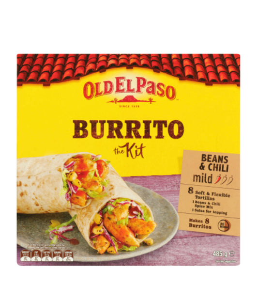 Old El Paso Mild Burrito Kit 485g -(B2B)