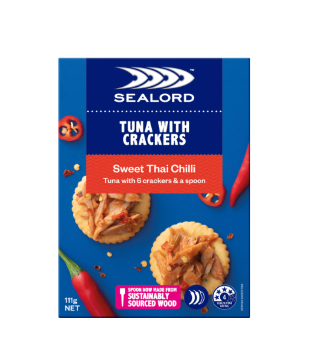 Sealord Sweet Thai Chilli Tuna With Crackers 113g